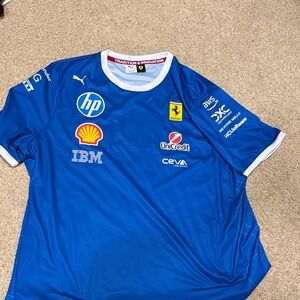Puma Ferrari Blue Motorsport Team Shirt